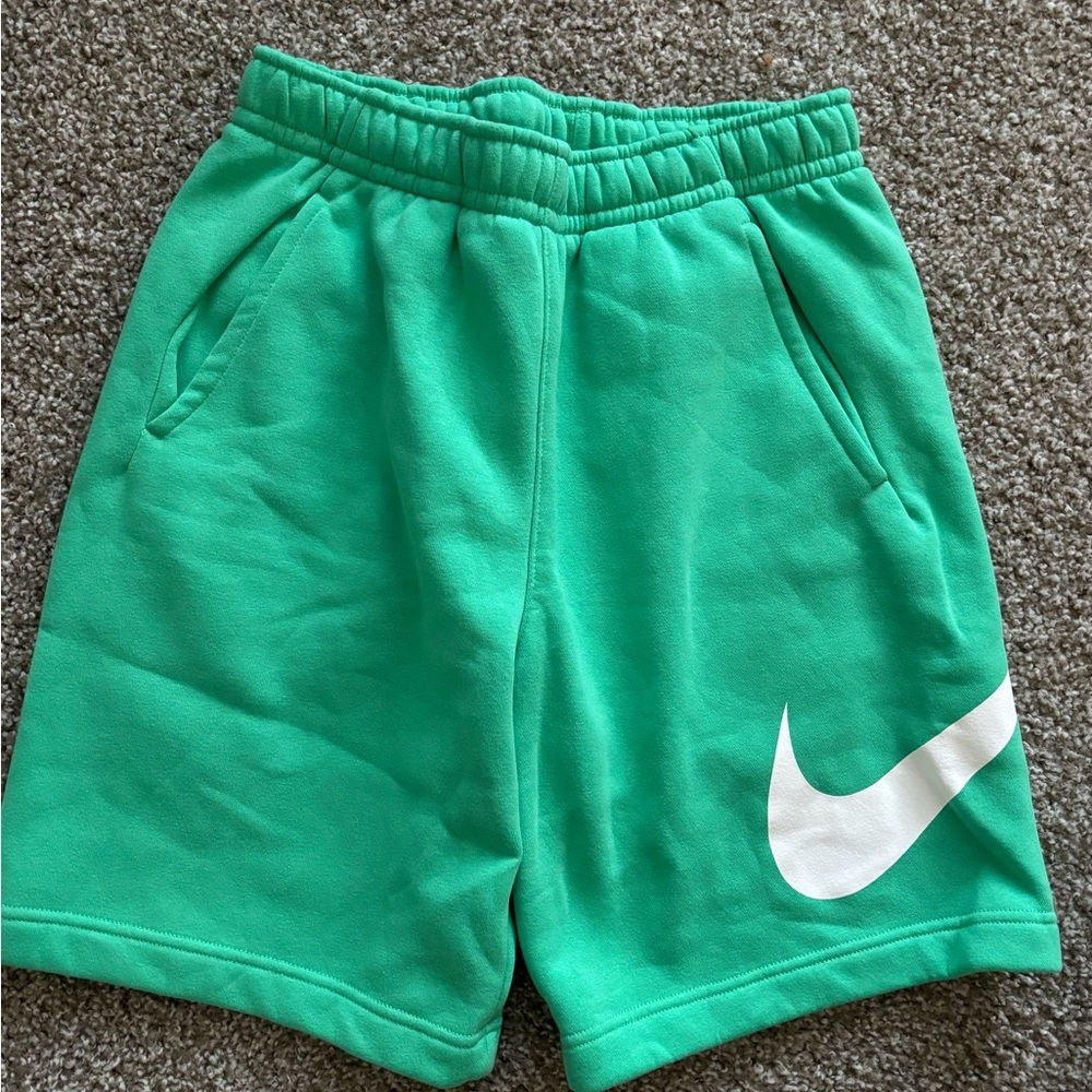 Nike Teal Shorts with White Logo